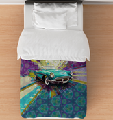 Eco Drive Electric Car Duvet Cover